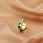 BAGUE EN EMAIL DOUBLE COUCHE VINTAGE