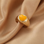 BAGUE EN EMAIL DOUBLE COUCHE VINTAGE