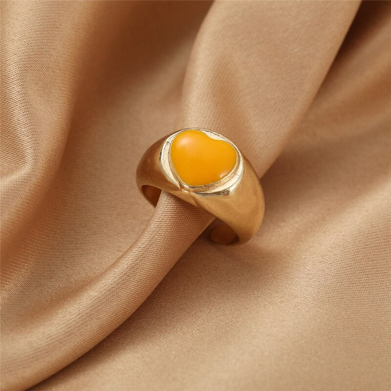 BAGUE EN EMAIL DOUBLE COUCHE VINTAGE