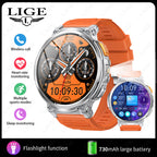 Montre connectée K66 avec lampe torche et appels Bluetooth