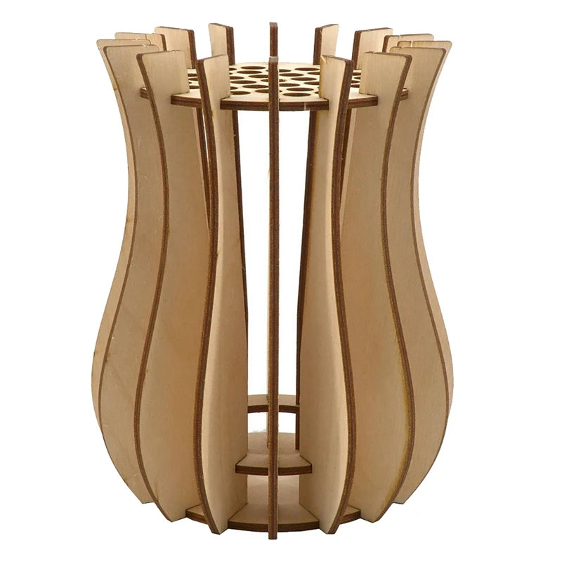 VASE PUZZLE EN BOIS POUR FLEURS 🥀
