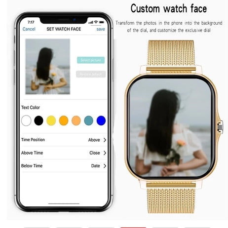 MONTRE INTELLIGENTE NUMÉRIQUE BLUETOOTH UNISEXE