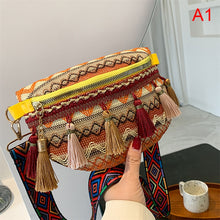 Load image into Gallery viewer, WOMEN&#39;S WOVEN MESSENGER BAG
