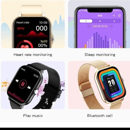 MONTRE INTELLIGENTE NUMÉRIQUE BLUETOOTH UNISEXE