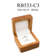 Charger l&#39;image dans la galerie, BOÎTE À MATIQUES EN BOIS POUR FIANÇAILLES ET CÉRÉMONIE DE MARIAGE.
