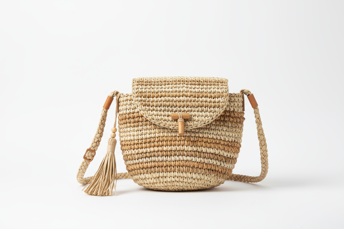 sac à bandouliere en paille