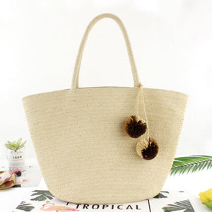 HANDMADE RETRO STRAW BAG