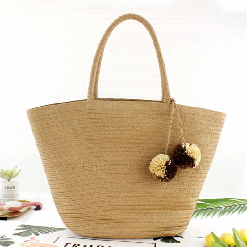 HANDMADE RETRO STRAW BAG