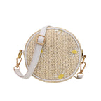 SAC TISSÉ DE PAILLE- (BRODÉ CROIX D'EPAULE) - BOSSOUASHOP
