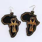 HEART-SHAPED WOODEN EARRINGS 
