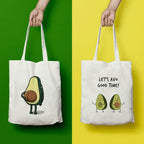 AVOCADO PRINTED CANVAS HANDBAG 