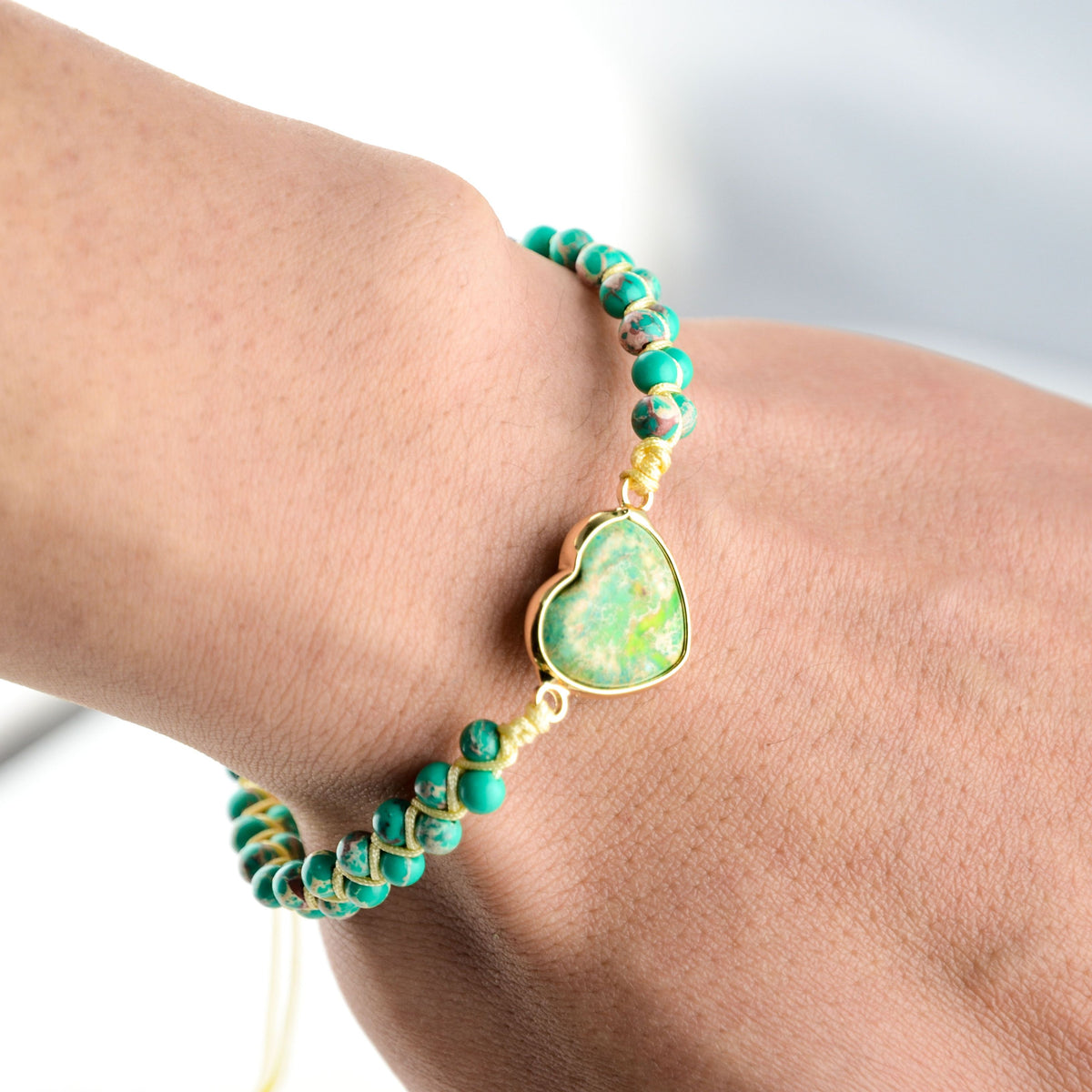 BRACELET JASPER COEUR PASSIONNÉ - BOSSOUASHOP