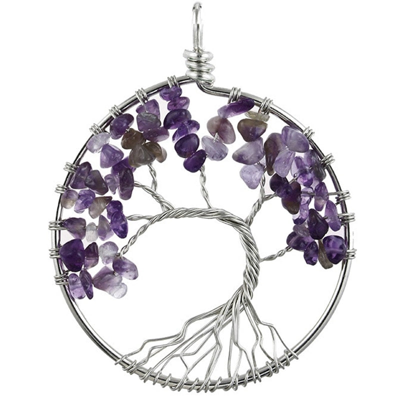 COLLIERS AVEC PENDENTIF EN PIERRES NATURELLES