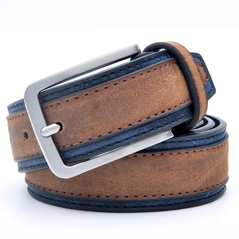 CEINTURE DE STYLISTE EN CUIR PU POUR HOMMES