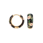 FLOWER HOOP EARRINGS 