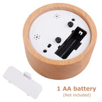 SMALL HANDMADE WOODEN ALARM CLOCK 