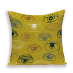 ABSTRACT CUSHION COVER, GEOMETRIC PATTERNS. 