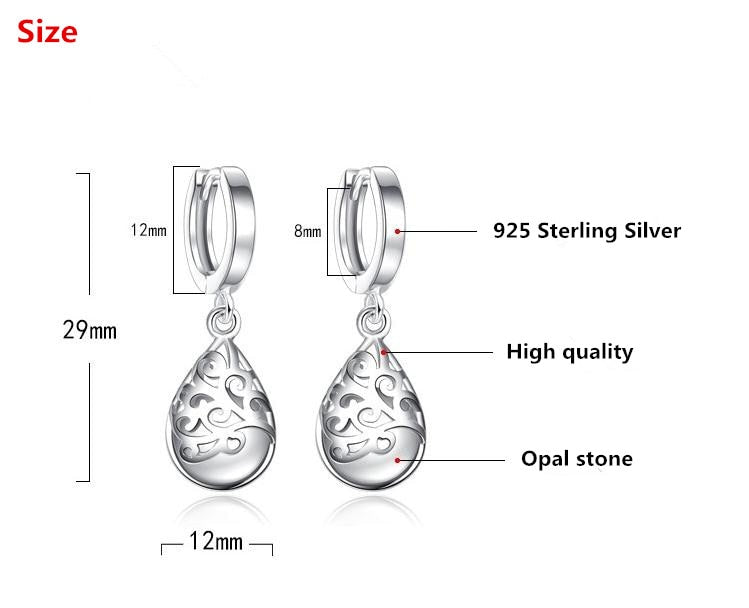 BOUCLES D'OREILLES EN ARGENT STERLING 925