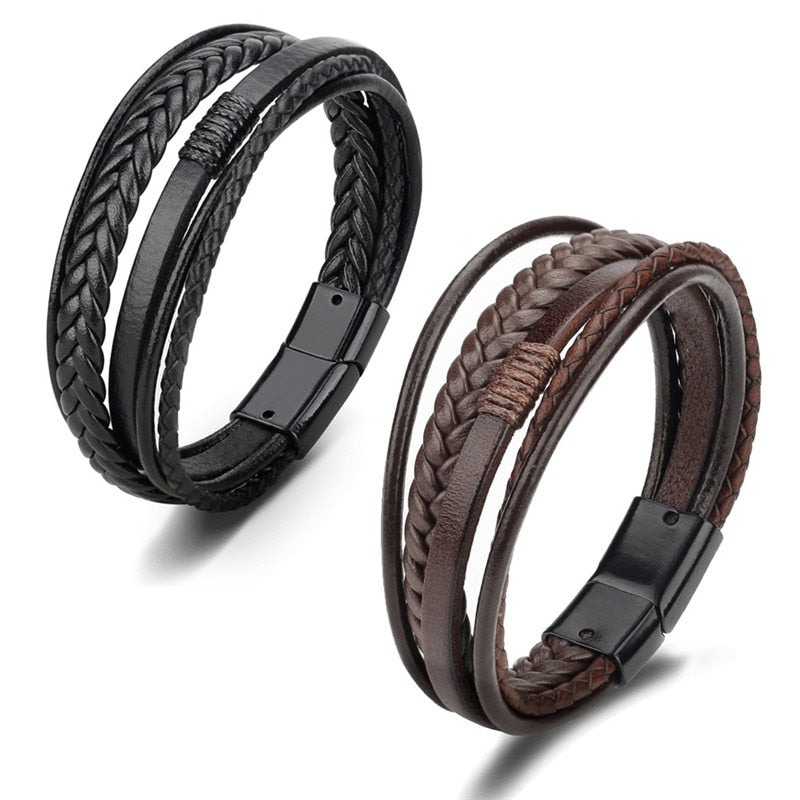 UNISEX GENUINE LEATHER FASHION BRACELET 