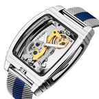MONTRE MECANIQUE TRANSPARENTE ET AUTOMATIQUE POUR HOMMES - BOSSOUASHOP
