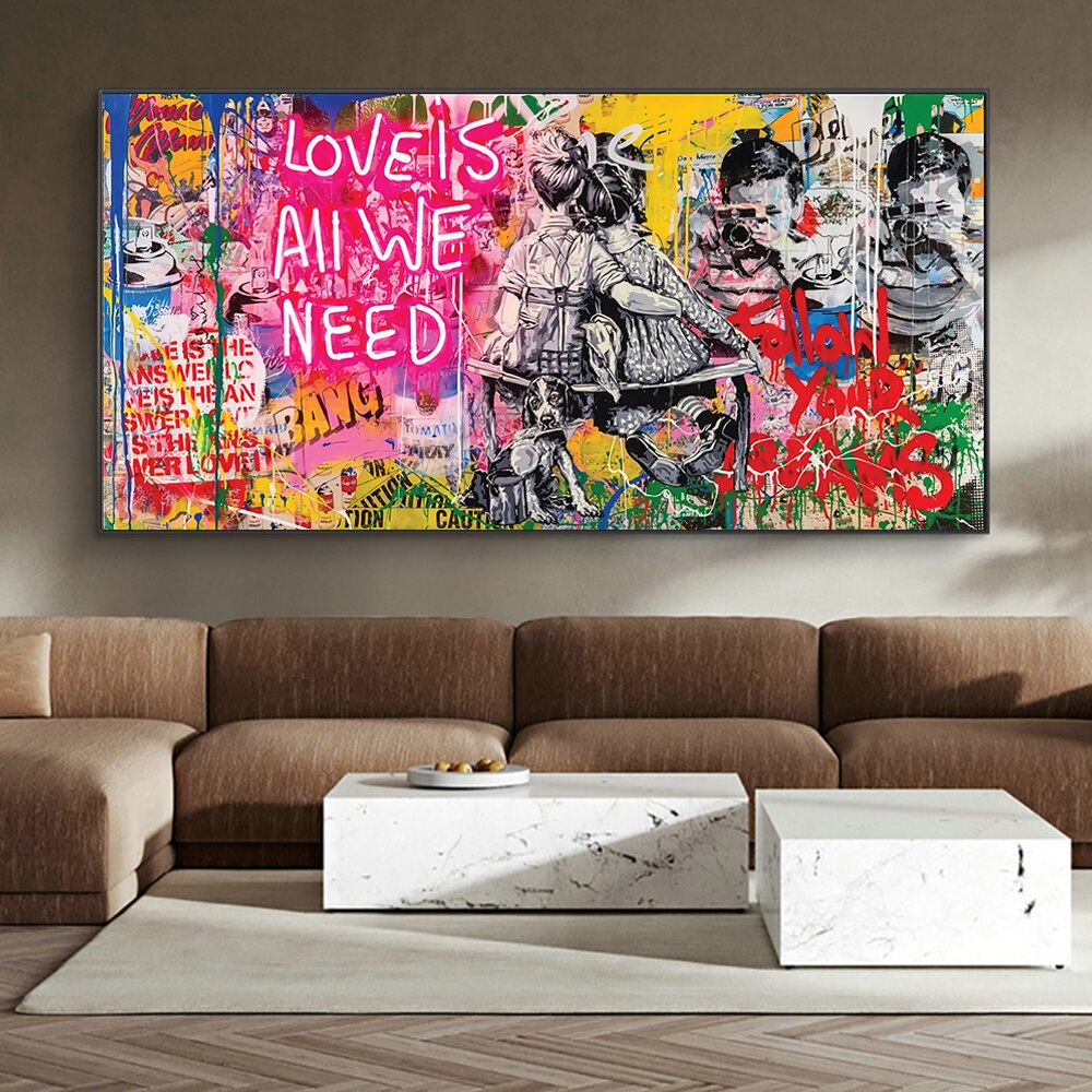 IMPRESSION SUR TOILE D'ART DE GRAFFITI