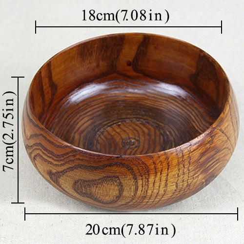 LARGE WOODEN TIGELA BOWL 