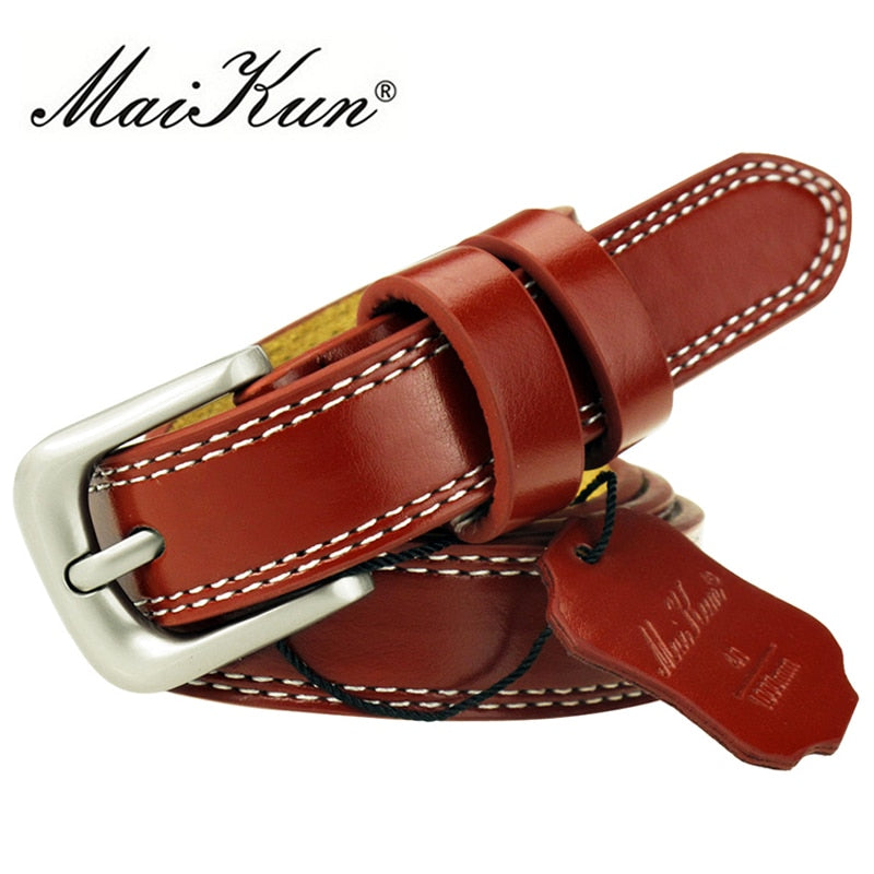 CEINTURE EN CUIR VÉRITABLE POUR FEMMES