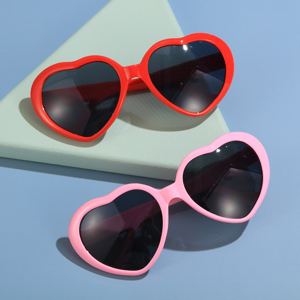 LUNETTES EN FORME DE COEUR A EFFETS DE DIFFRACTION POUR  FEMMES - BOSSOUASHOP