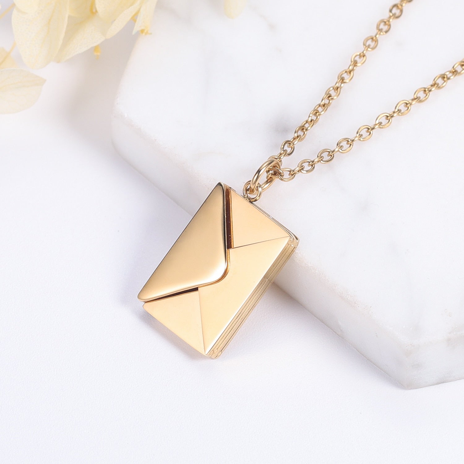 ENVELOPE NECKLACE PENDANT 