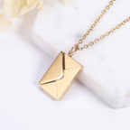 ENVELOPE NECKLACE PENDANT 