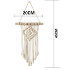 TAPISSERIE MURALE SUSPENDUE EN MACRAMÉ. STYLE BOHO. FAIT A LA MAIN
