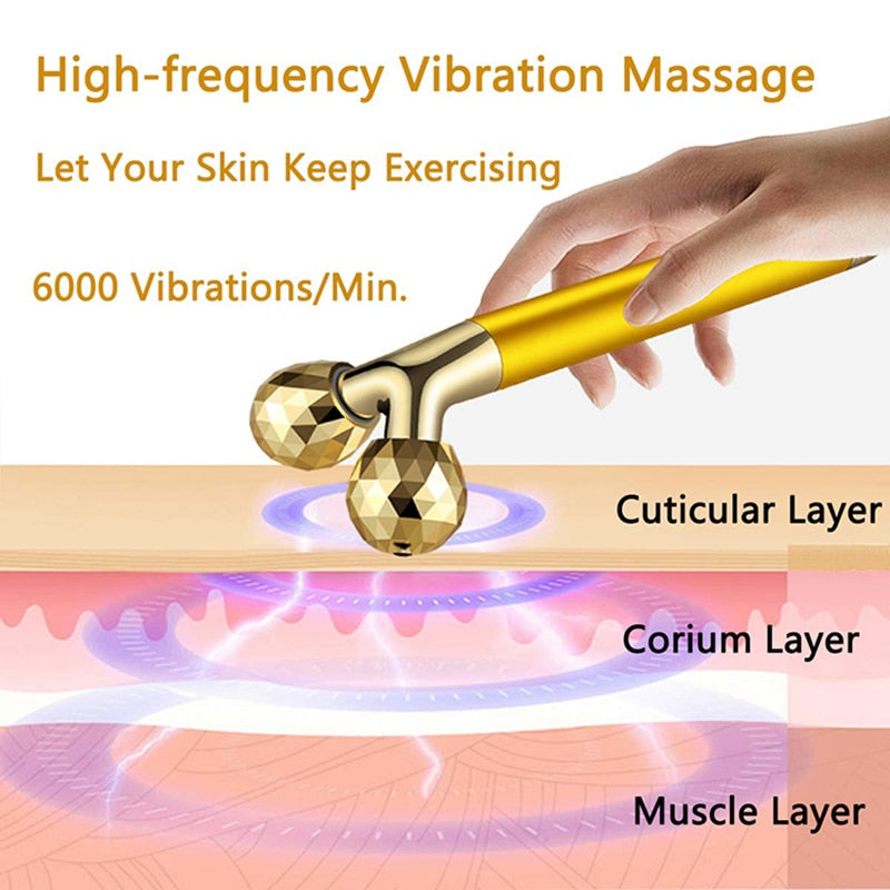 ROULEAU DE MASSAGE FACIAL VIBRANT
