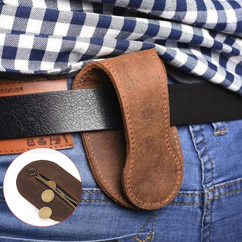 PORTE-MONNAIE D'AUTODEFENSE EN CUIR - BOSSOUASHOP