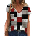 PRINTED V-NECK T-SHIRT 