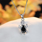 COLLIER DE TORTUE EN PIERRE ARC-EN-CIEL