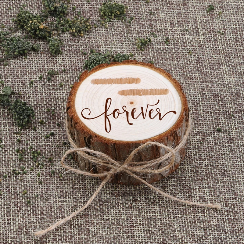 BOITE A BIJOUX RUSTIQUE EN BOIS (idéal fiançailles) - BOSSOUASHOP