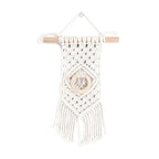 TAPISSERIE MURALE SUSPENDUE EN MACRAMÉ. STYLE BOHO. FAIT A LA MAIN
