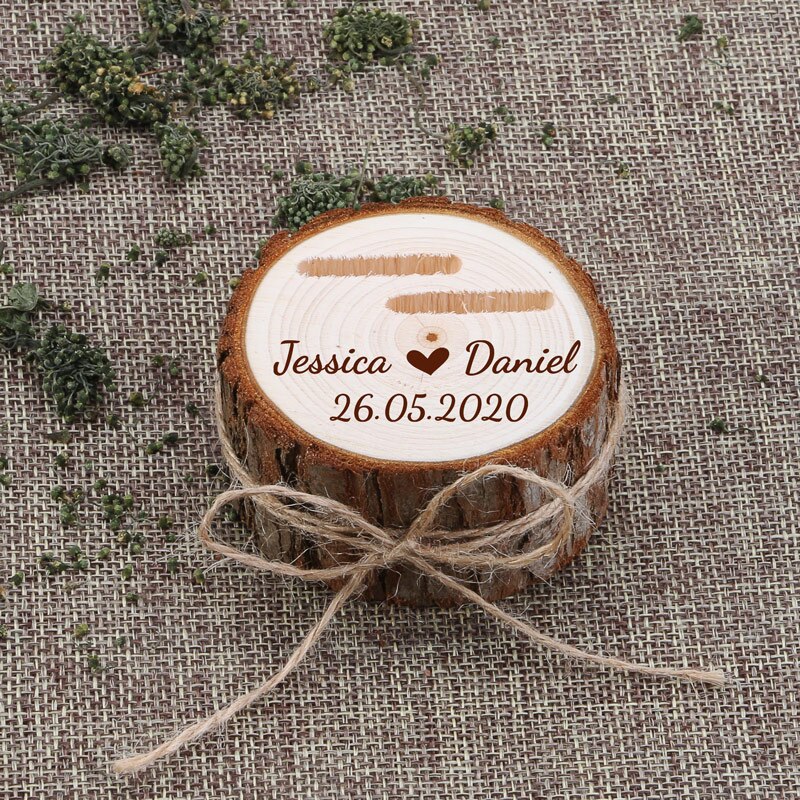 BOITE A BIJOUX RUSTIQUE EN BOIS (idéal fiançailles) - BOSSOUASHOP