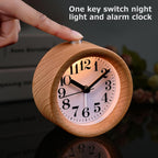 SMALL HANDMADE WOODEN ALARM CLOCK 