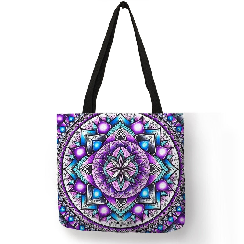 MANDALA FLOWER TOTE BAGS