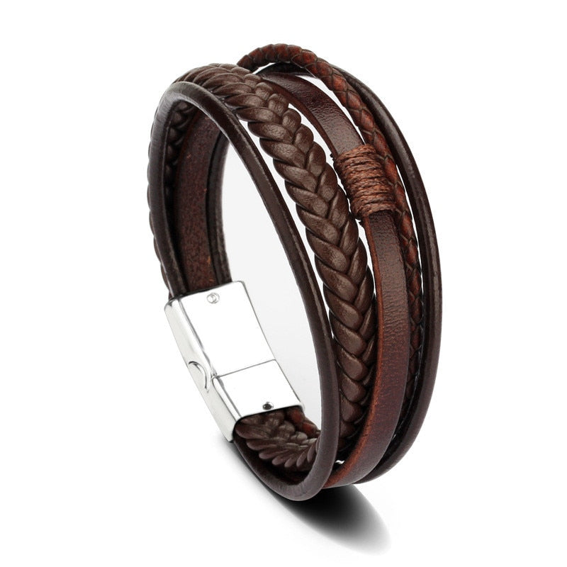 UNISEX GENUINE LEATHER FASHION BRACELET 
