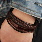 UNISEX GENUINE LEATHER FASHION BRACELET 