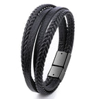 UNISEX GENUINE LEATHER FASHION BRACELET 