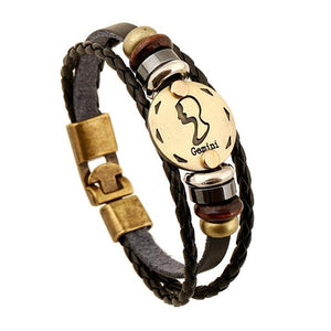 BRACELET EN CUIR 12 CONSTELLATIONS