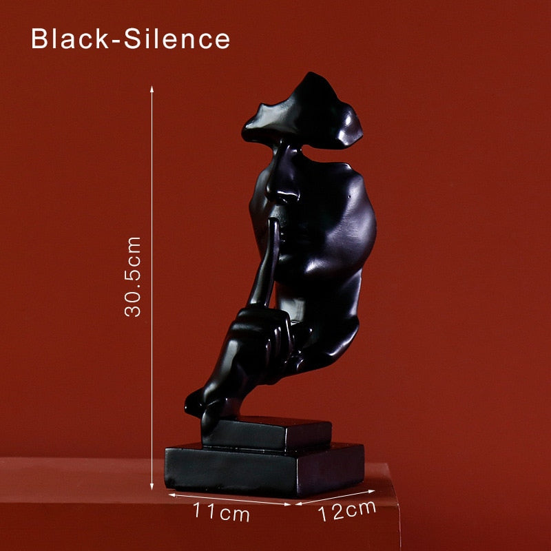 ABSTRACT RESIN MASK FIGURINES