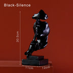 ABSTRACT RESIN MASK FIGURINES