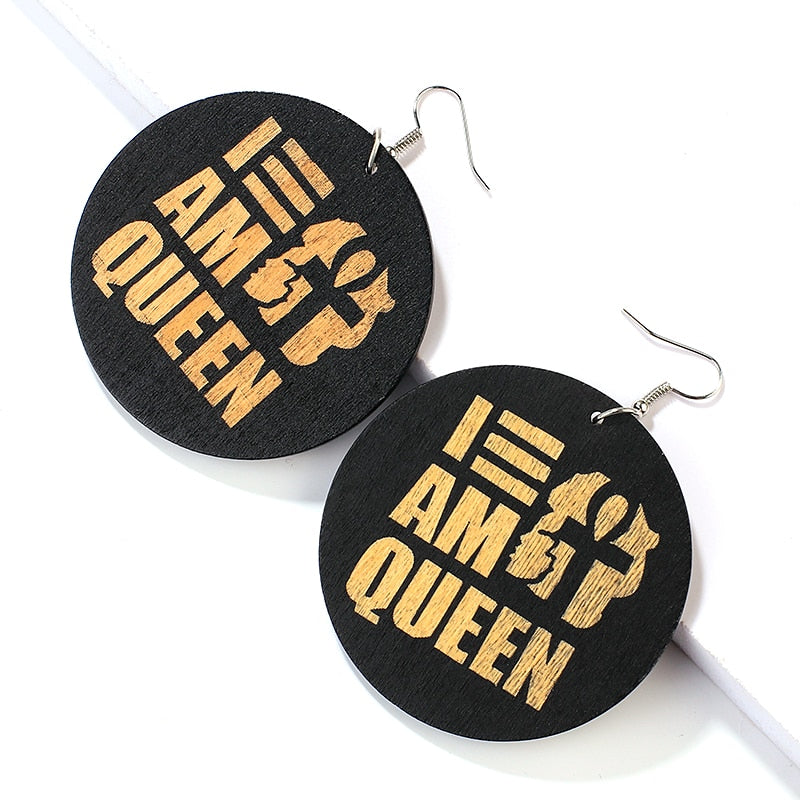 ETHNIC WOODEN EARRINGS