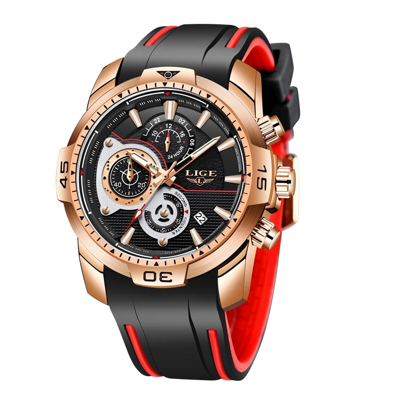 MONTRE TOP MARQUE DE LUXE EN CUIR - BOSSOUASHOP