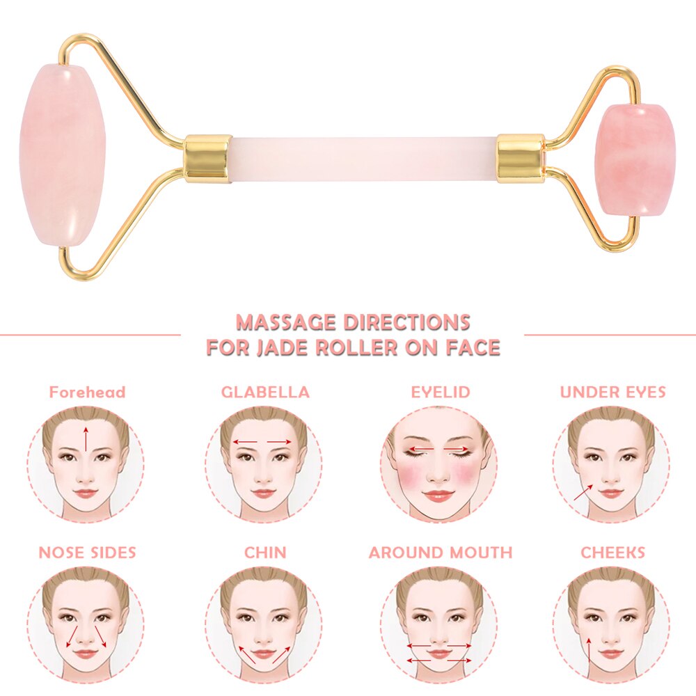 ROSE QUARTZ MASSAGE ROLLER