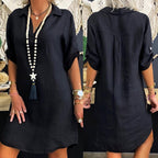 CHEMISE LONGUE EN LIN ET COTON - BOSSOUASHOP
